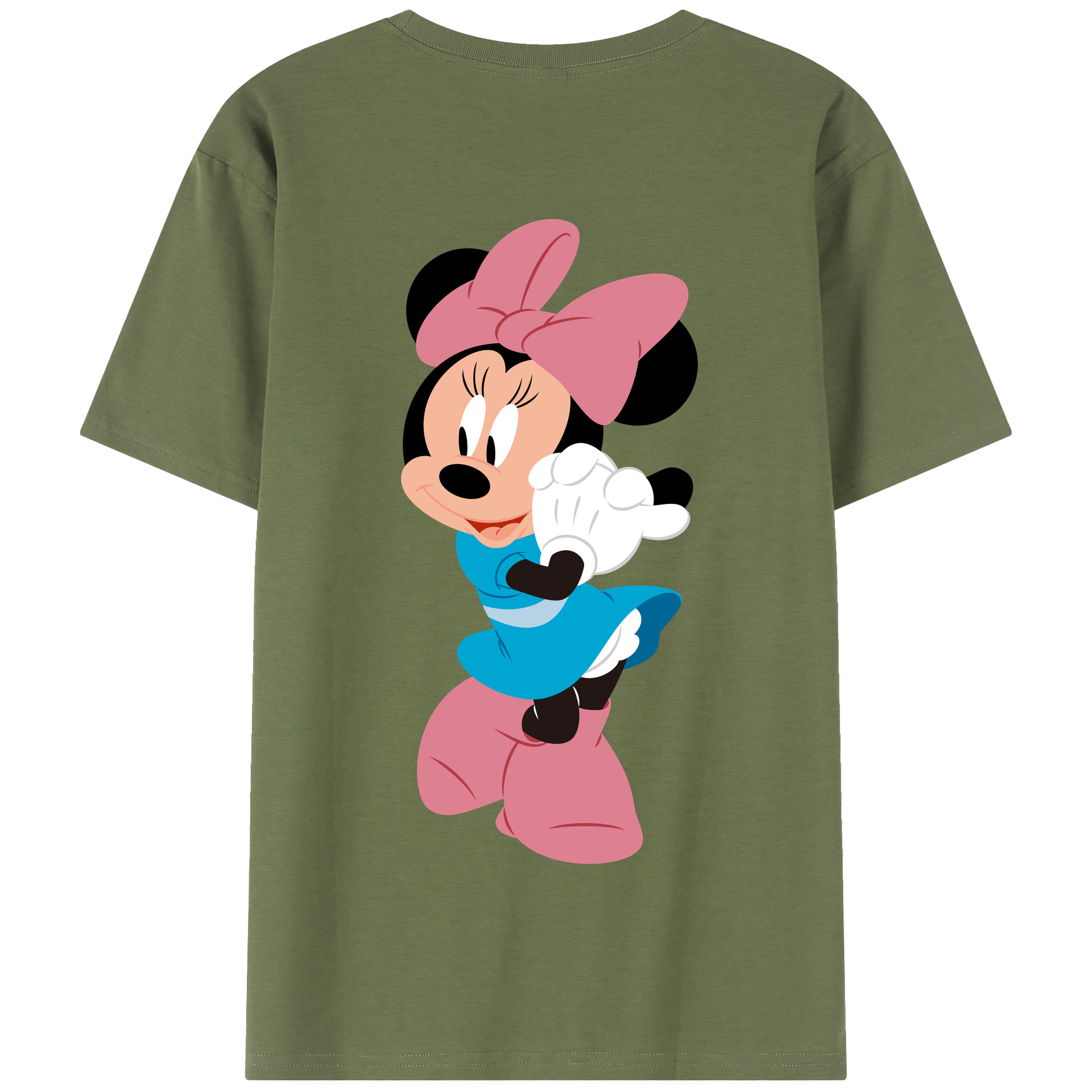 （画像用） ミッキーマウス Mickey Mouse 綿100％半袖Tシャツ（背面プリント）